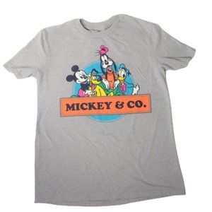 Mickey & Co T-shirt Pluto Goofy Donald Disney XS Short Sleeve Shirt